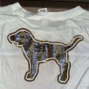 ‘VS PINK’ stripped long sleeve